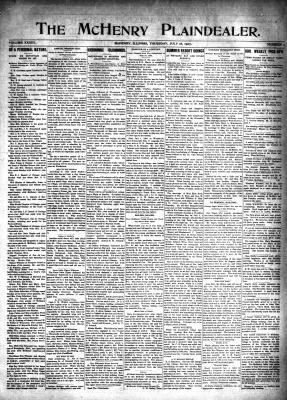 McHenry Plaindealer (McHenry, IL), 18 Jul 1907