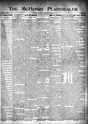 McHenry Plaindealer (McHenry, IL), 1 Aug 1907