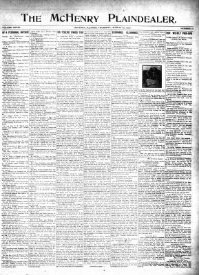 McHenry Plaindealer (McHenry, IL), 29 Aug 1907