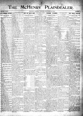 McHenry Plaindealer (McHenry, IL), 26 Sep 1907