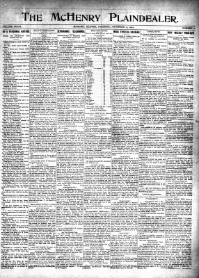 McHenry Plaindealer (McHenry, IL), 14 Nov 1907