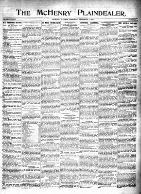 McHenry Plaindealer (McHenry, IL), 5 Dec 1907