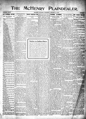 McHenry Plaindealer (McHenry, IL), 23 Jan 1908