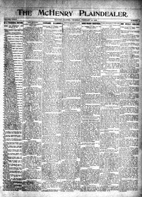 McHenry Plaindealer (McHenry, IL), 20 Feb 1908