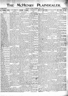 McHenry Plaindealer (McHenry, IL), 7 May 1908