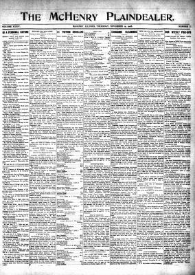 McHenry Plaindealer (McHenry, IL), 19 Nov 1908