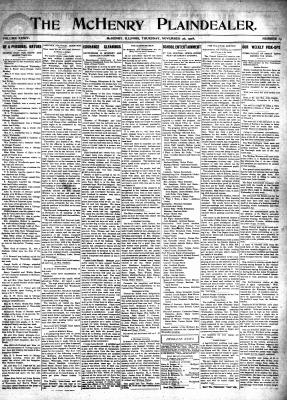 McHenry Plaindealer (McHenry, IL), 26 Nov 1908