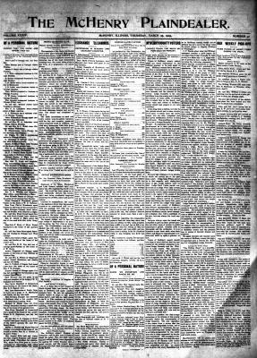 McHenry Plaindealer (McHenry, IL), 25 Mar 1909