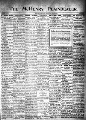 McHenry Plaindealer (McHenry, IL), 6 May 1909