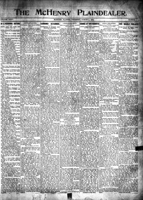 McHenry Plaindealer (McHenry, IL), 5 Aug 1909