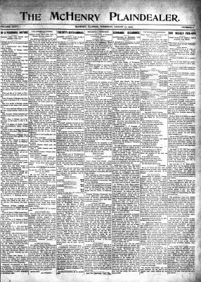 McHenry Plaindealer (McHenry, IL), 12 Aug 1909