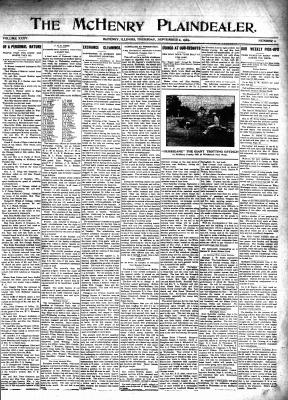 McHenry Plaindealer (McHenry, IL), 2 Sep 1909