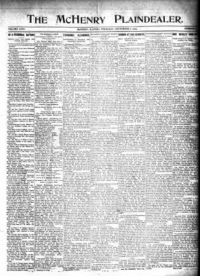 McHenry Plaindealer (McHenry, IL), 9 Sep 1909