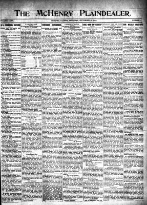 McHenry Plaindealer (McHenry, IL), 16 Sep 1909