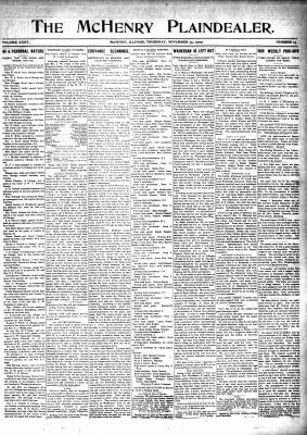 McHenry Plaindealer (McHenry, IL), 25 Nov 1909