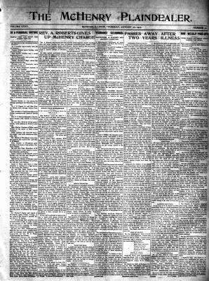 McHenry Plaindealer (McHenry, IL), 27 Jan 1910