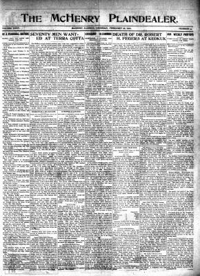 McHenry Plaindealer (McHenry, IL), 10 Feb 1910