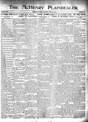 McHenry Plaindealer (McHenry, IL), 21 Apr 1910