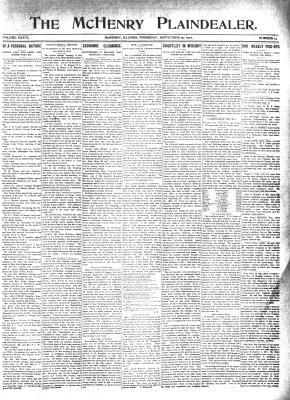 McHenry Plaindealer (McHenry, IL), 15 Sep 1910