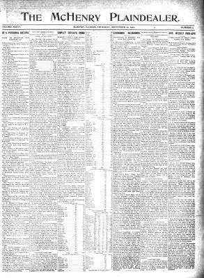 McHenry Plaindealer (McHenry, IL), 22 Sep 1910