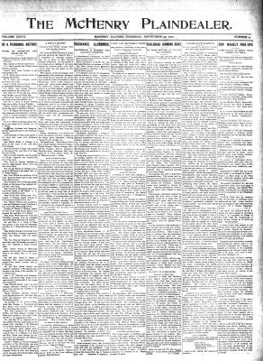 McHenry Plaindealer (McHenry, IL), 29 Sep 1910