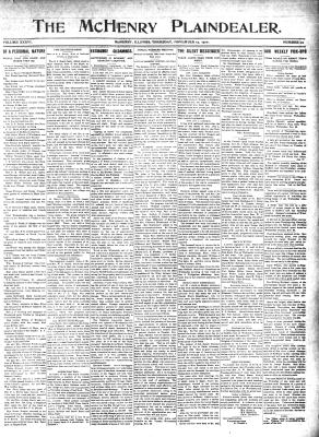 McHenry Plaindealer (McHenry, IL), 17 Nov 1910