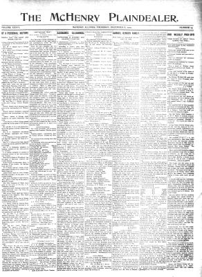 McHenry Plaindealer (McHenry, IL), 8 Dec 1910