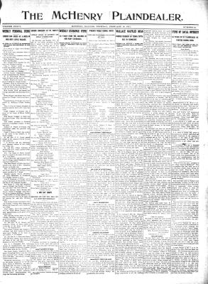 McHenry Plaindealer (McHenry, IL), 16 Feb 1911