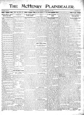 McHenry Plaindealer (McHenry, IL), 23 Feb 1911