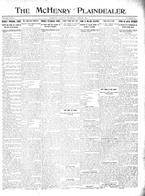 McHenry Plaindealer (McHenry, IL), 20 Apr 1911