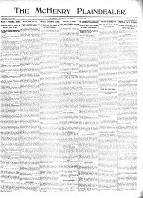 McHenry Plaindealer (McHenry, IL), 27 Jul 1911