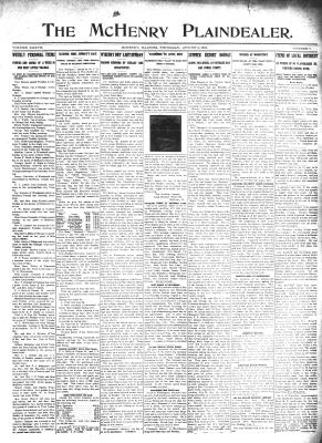 McHenry Plaindealer (McHenry, IL), 3 Aug 1911