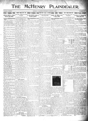 McHenry Plaindealer (McHenry, IL), 31 Aug 1911