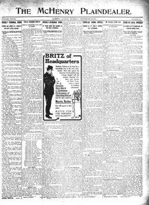 McHenry Plaindealer (McHenry, IL), 28 Sep 1911