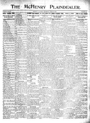 McHenry Plaindealer (McHenry, IL), 18 Apr 1912