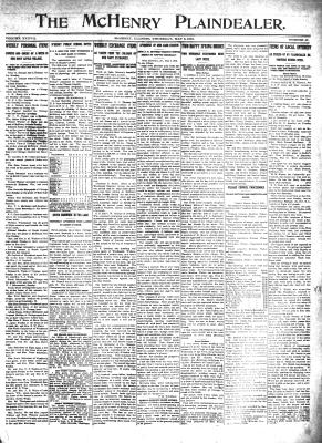 McHenry Plaindealer (McHenry, IL), 9 May 1912