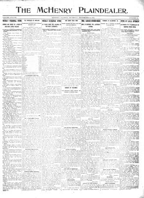 McHenry Plaindealer (McHenry, IL), 12 Sep 1912