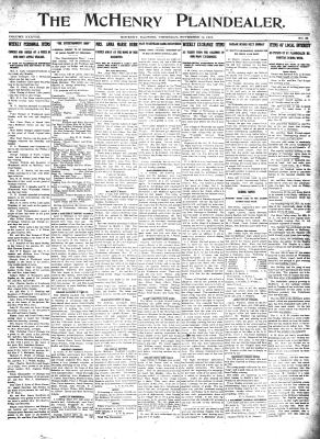 McHenry Plaindealer (McHenry, IL), 14 Nov 1912