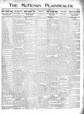 McHenry Plaindealer (McHenry, IL), 21 Nov 1912