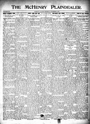 McHenry Plaindealer (McHenry, IL), 8 Nov 1917