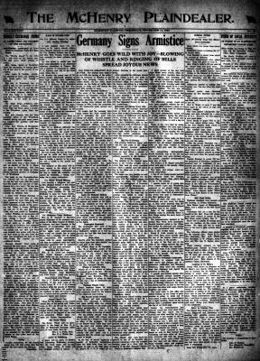 McHenry Plaindealer (McHenry, IL), 14 Nov 1918