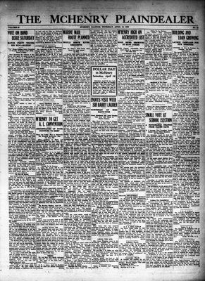 McHenry Plaindealer (McHenry, IL), 19 Apr 1928