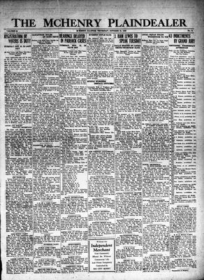 McHenry Plaindealer (McHenry, IL), 25 Oct 1928