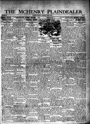 McHenry Plaindealer (McHenry, IL), 8 May 1930