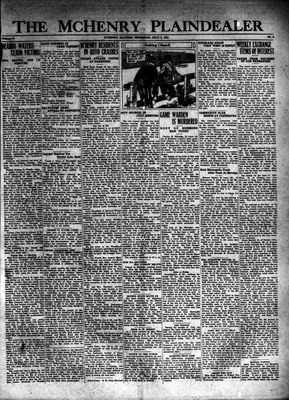 McHenry Plaindealer (McHenry, IL), 9 Jul 1931