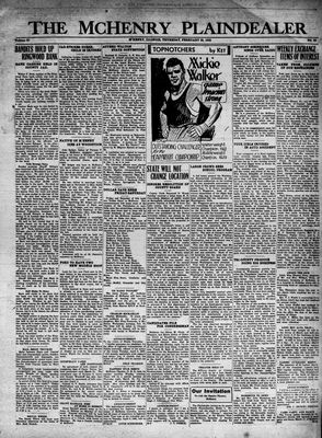 McHenry Plaindealer (McHenry, IL), 25 Feb 1932