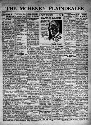 McHenry Plaindealer (McHenry, IL), 9 Jun 1932