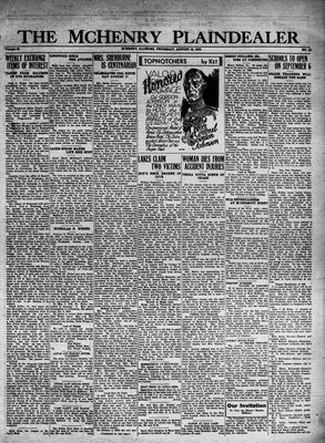 McHenry Plaindealer (McHenry, IL), 18 Aug 1932