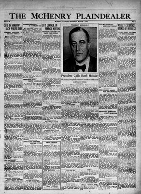 McHenry Plaindealer (McHenry, IL), 9 Mar 1933