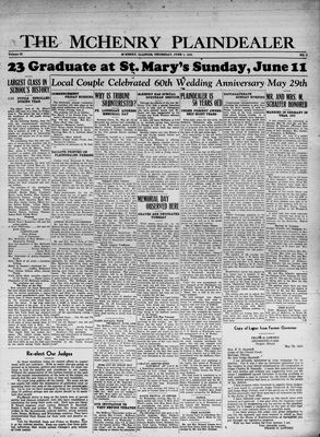 McHenry Plaindealer (McHenry, IL), 1 Jun 1933